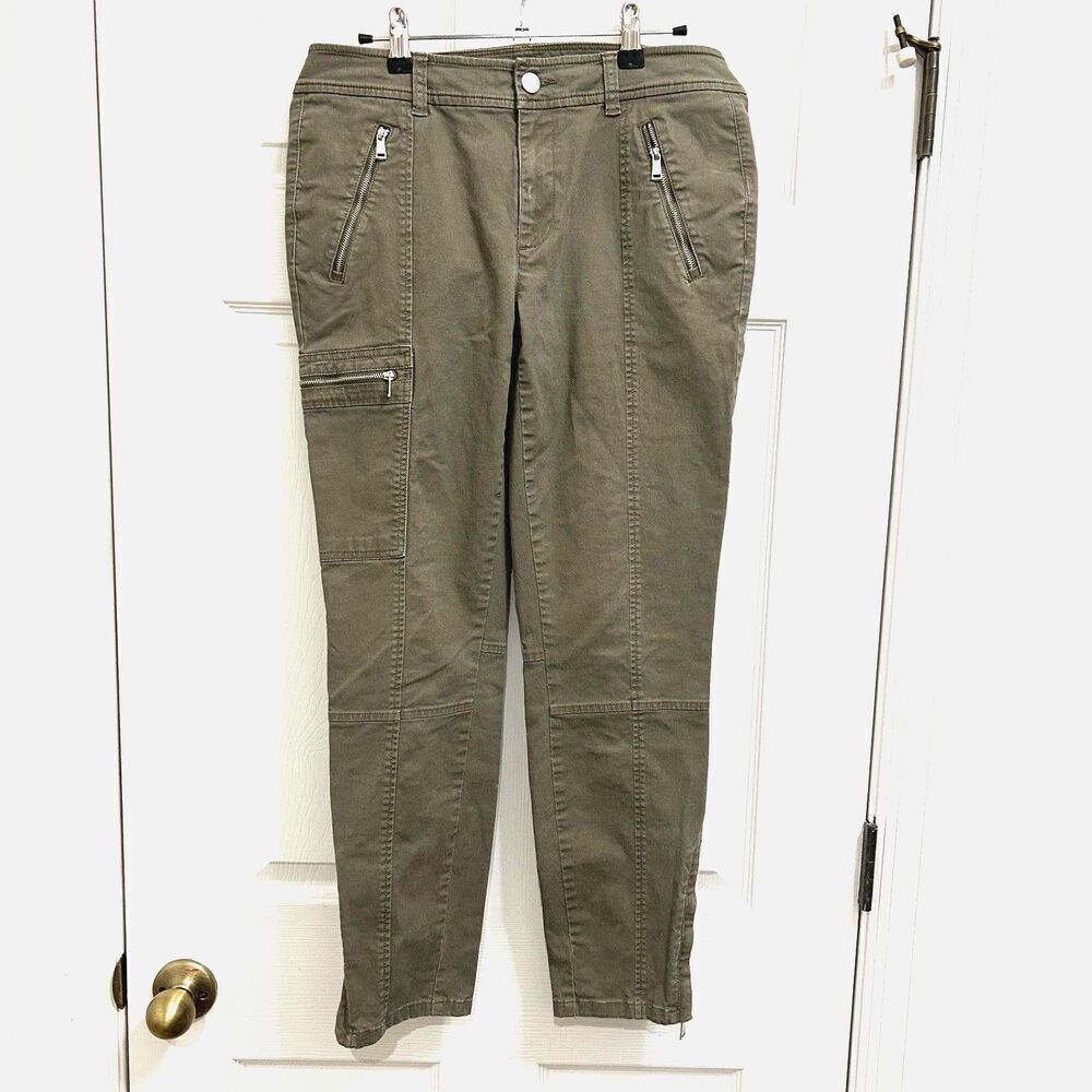 Lauren Ralph Lauren Women's Khaki Pants - Size 8 (31.5" x 27") #J4-1625